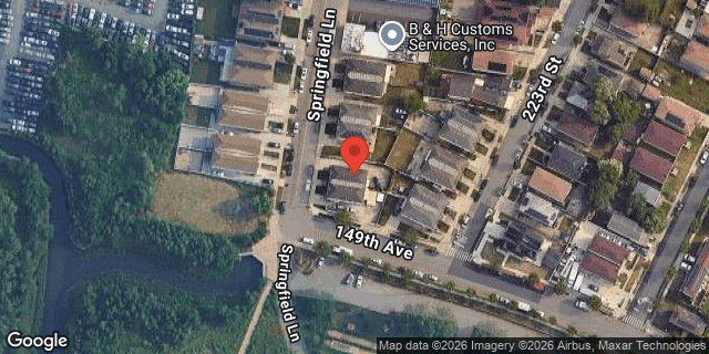 Aerial map of 147-35 SPRINGFIELD LANE, Queens