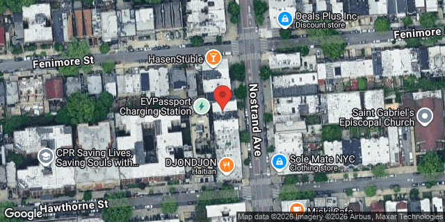 Aerial map of 1192 NOSTRAND AVENUE, Brooklyn