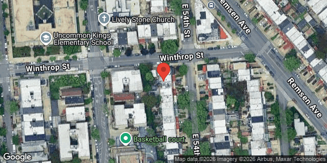 Aerial map of 32 EAST 54 STREET, Brooklyn