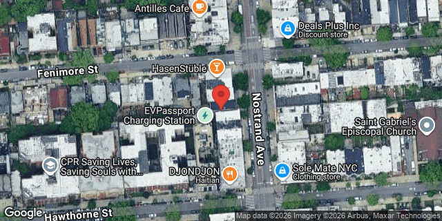 Aerial map of 1190 NOSTRAND AVENUE, Brooklyn
