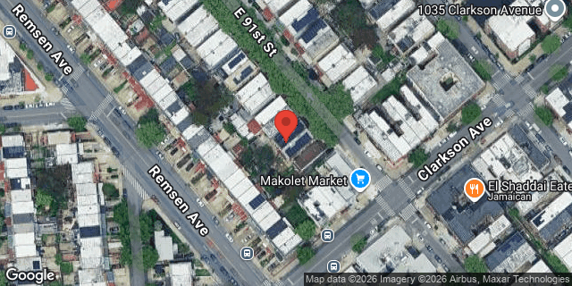 Aerial map of 266 EAST 91 STREET, Brooklyn