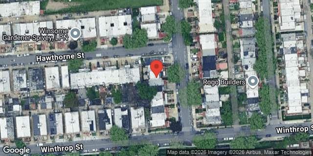 Aerial map of 618 TROY AVENUE, Brooklyn