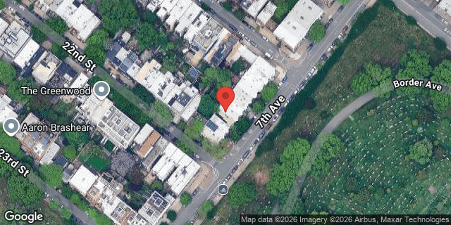 Aerial map of 599 7 AVENUE, Brooklyn