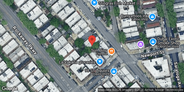 Aerial map of 396 EAST 98 STREET, Brooklyn