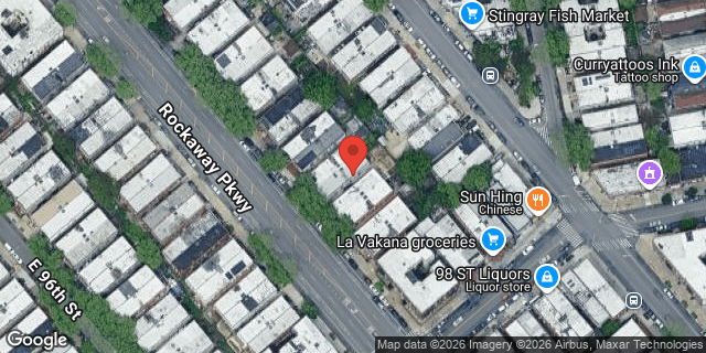 Aerial map of 391 ROCKAWAY PARKWAY, Brooklyn