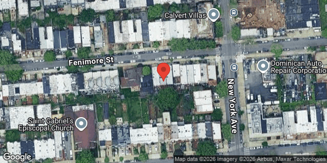 Aerial map of 428 FENIMORE STREET, Brooklyn