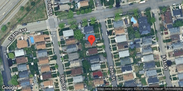 Aerial map of 158-12 80 STREET, Queens
