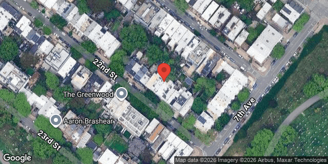 Aerial map of 343 22 STREET, Brooklyn