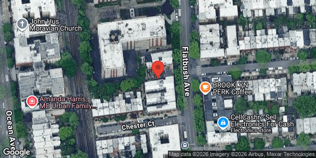 Aerial map of 604A FLATBUSH AVENUE, Brooklyn