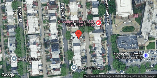 Aerial map of 141 EAST 46 STREET, Brooklyn