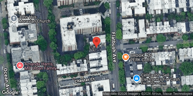 Aerial map of 604 FLATBUSH AVENUE, Brooklyn