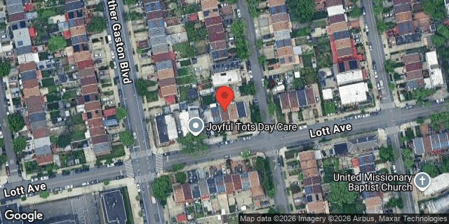 Aerial map of 273 LOTT AVENUE, Brooklyn