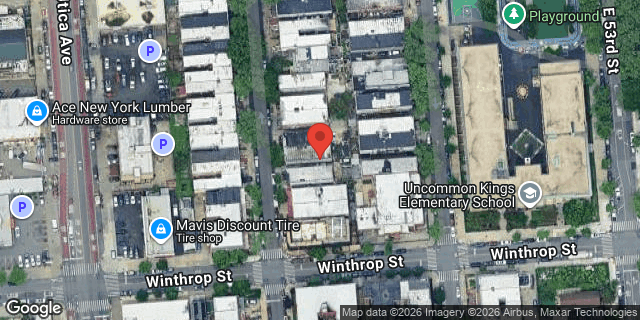 Aerial map of 139 EAST 51 STREET, Brooklyn