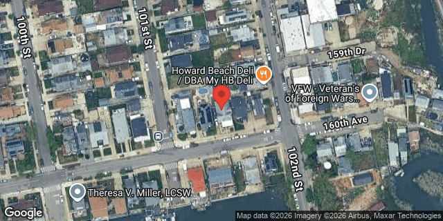 Aerial map of 101-09 160 AVENUE, Queens