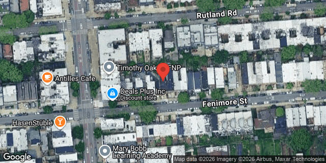 Aerial map of 387 FENIMORE STREET, Brooklyn