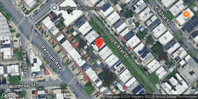 Aerial map of 234 EAST 91 STREET, Brooklyn