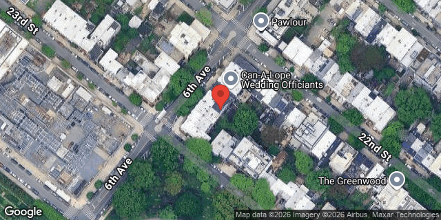 Aerial map of 733 6 AVENUE, Brooklyn