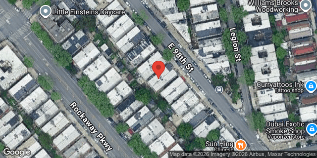 Aerial map of 368 EAST 98 STREET, Brooklyn