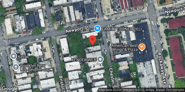 Aerial map of CHESTER STREET, Brooklyn