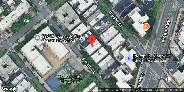 Aerial map of 295 EAST 94 STREET, Brooklyn
