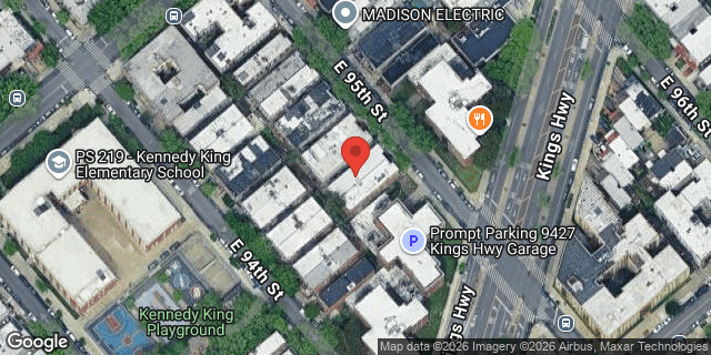 Aerial map of 298 EAST 95 STREET, Brooklyn