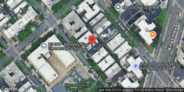 Aerial map of 289 EAST 94 STREET, Brooklyn