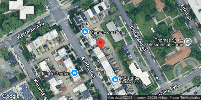 Aerial map of 953 ASHFORD STREET, Brooklyn