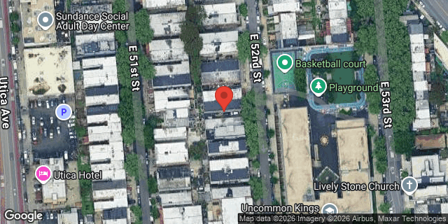 Aerial map of 78 EAST 52 STREET, Brooklyn