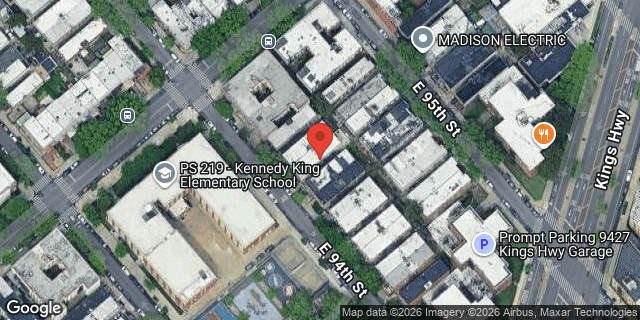 Aerial map of 287 EAST 94 STREET, Brooklyn