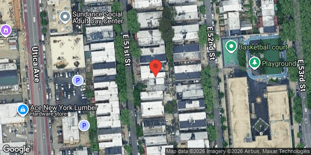 Aerial map of 117 EAST 51 STREET, Brooklyn
