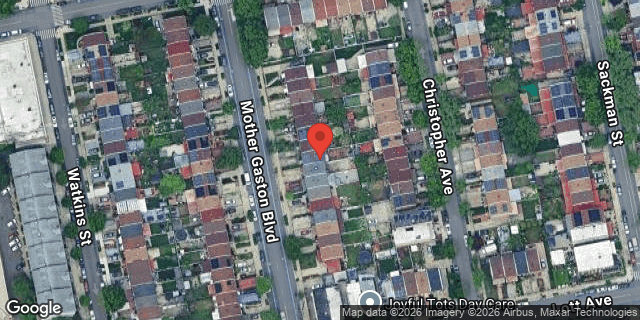 Aerial map of 787 MOTHER GASTON BLVD, Brooklyn