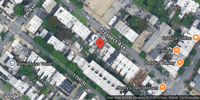 Aerial map of 454 PROSPECT AVENUE, Brooklyn