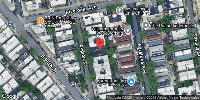 Aerial map of 377 LEGION STREET, Brooklyn