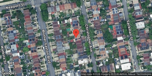 Aerial map of 506 CHRISTOPHER AVENUE, Brooklyn
