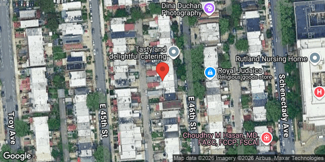 Aerial map of 108 EAST 46 STREET, Brooklyn