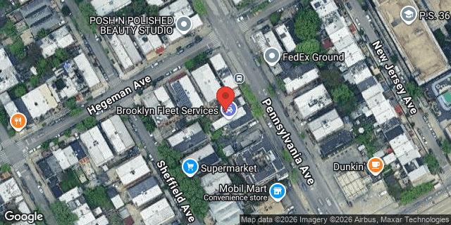 Aerial map of 734 PENNSYLVANIA AVENUE, Brooklyn