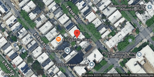 Aerial map of 248 EAST 93 STREET, Brooklyn