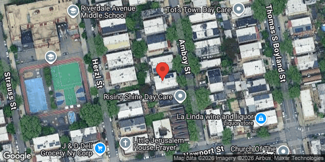 Aerial map of 436 AMBOY STREET, Brooklyn