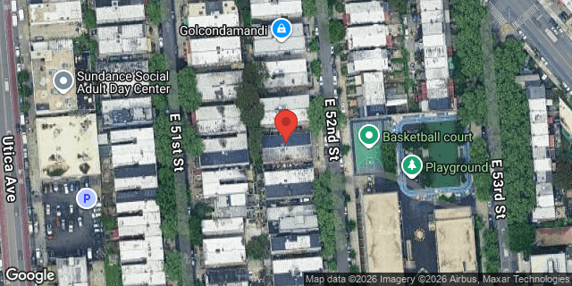 Aerial map of 68 EAST 52 STREET, Brooklyn
