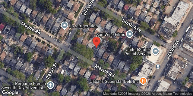 Aerial map of 241-11 MAYDA ROAD, Queens
