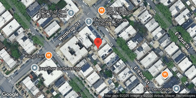 Aerial map of 226 EAST 92 STREET, Brooklyn
