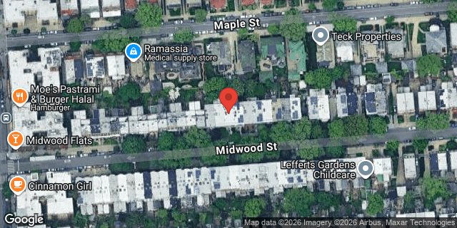 Aerial map of 55 MIDWOOD STREET, Brooklyn