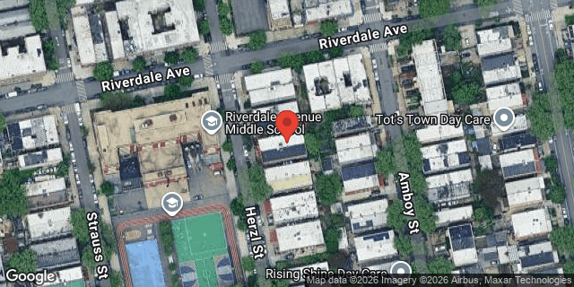 Aerial map of 401 HERZL STREET, Brooklyn