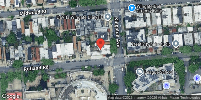 Aerial map of 564 KINGSTON AVENUE, Brooklyn