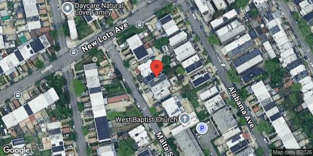 Aerial map of 17 MALTA STREET, Brooklyn