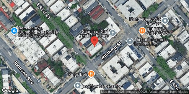 Aerial map of 197 EAST 91 STREET, Brooklyn