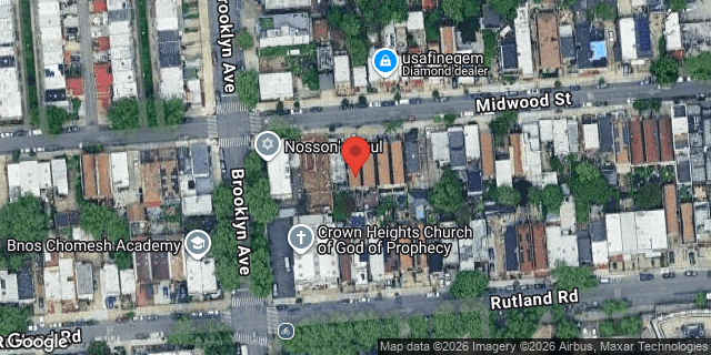 Aerial map of 472 MIDWOOD STREET, Brooklyn