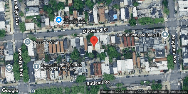 Aerial map of 500 MIDWOOD STREET, Brooklyn
