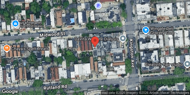 Aerial map of 524 MIDWOOD STREET, Brooklyn