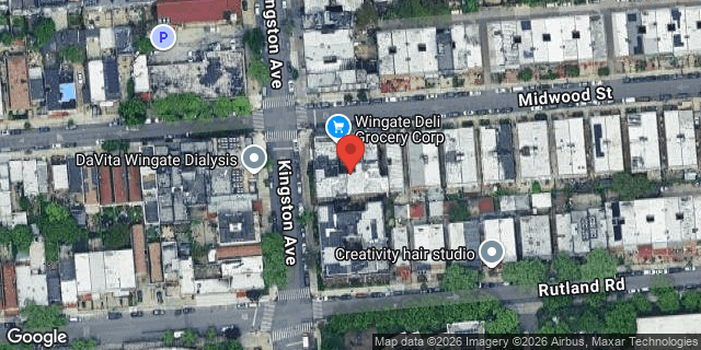 Aerial map of 546 MIDWOOD STREET, Brooklyn